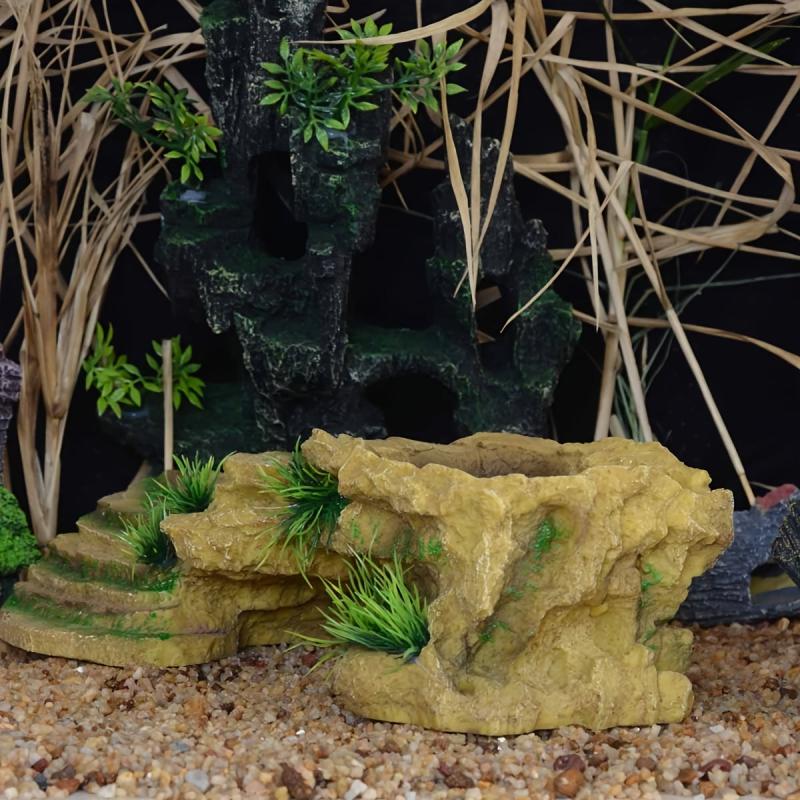 Turtle Basking Platform with Resin Dock & Hiding Cave
