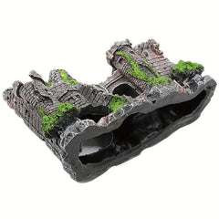 Vintage Tanks Resin Craft Castle Aquarium Landscape Ornament
