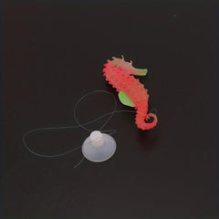 1pc Glowing Sea Horse Ornament Artificial Fish Tank Decor