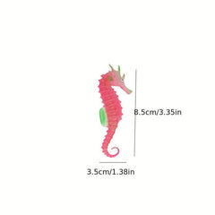 1pc Glowing Sea Horse Ornament Artificial Fish Tank Decor