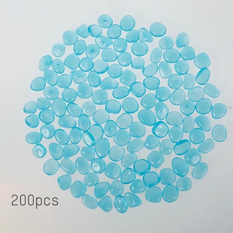 Glowing Stone Rocks Glow In The Dark Pebbles Solar Powered Aquarium