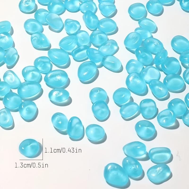 Glowing Stone Rocks Glow In The Dark Pebbles Solar Powered Aquarium