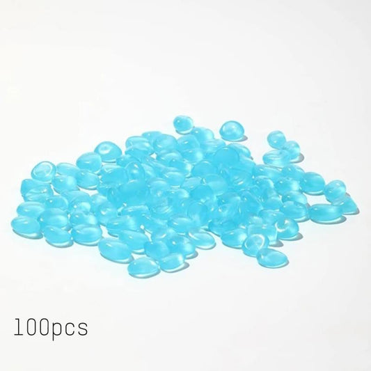 Glowing Stone Rocks Glow In The Dark Pebbles Solar Powered Aquarium