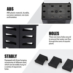 2pcs Hanging Aquarium Planter Cups Aquatic Plants Holder Fish Tank Decor