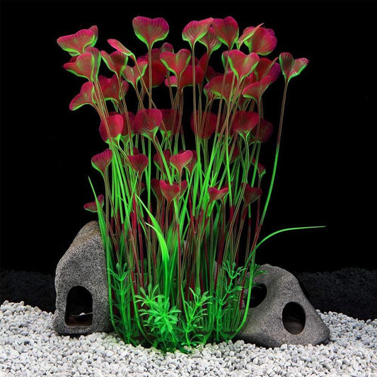Colorful Artificial Aquarium Plants - Plastic Decorations for Fish Tanks