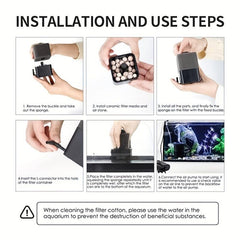 Sponge Filter Submersible Filters For Aquarium Freshwater & Saltwater