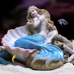 Mermaid Princess Statue Fish Tank Decoration