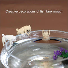 Cute Pug Dog Resin Aquarium Decor for Fish Tank