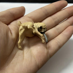 Cute Pug Dog Resin Aquarium Decor for Fish Tank