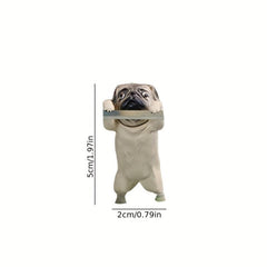 Cute Pug Dog Resin Aquarium Decor for Fish Tank