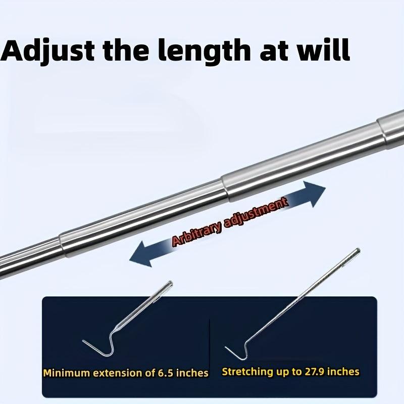 Stainless Steel Snake Hook Retractable Extendable Catcher