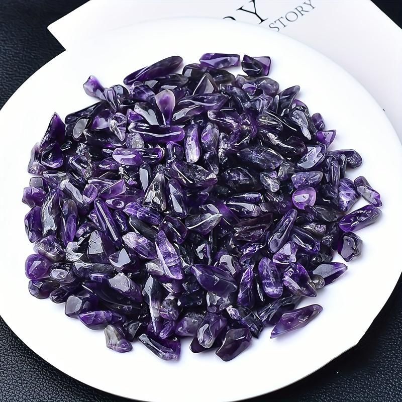 Natural Amethyst Chips Crushed Stones Healing Chakra Quartz Crystals