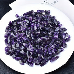 Natural Amethyst Chips Crushed Stones Healing Chakra Quartz Crystals