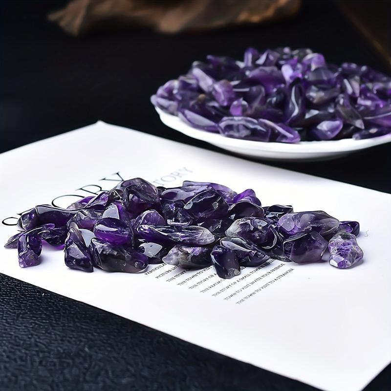 Natural Amethyst Chips Crushed Stones Healing Chakra Quartz Crystals