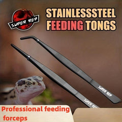 Stainless Steel Reptile Feeding Tweezers for Climbing Pet