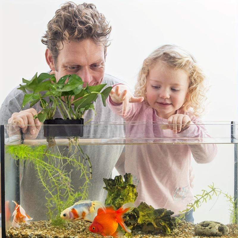 Aquarium Plant Holder Hang Decorative Aquatic Plants Fish Tank