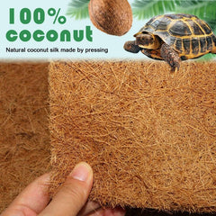 3pcs Coconut Fiber Terrarium Liner for Reptiles, Snakes, Geckos, Turtle Bedding