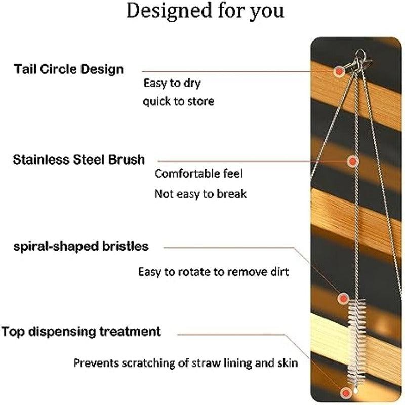 Aquarium Filter Brush Double Ended Bristles Hose Pipe Cleaner