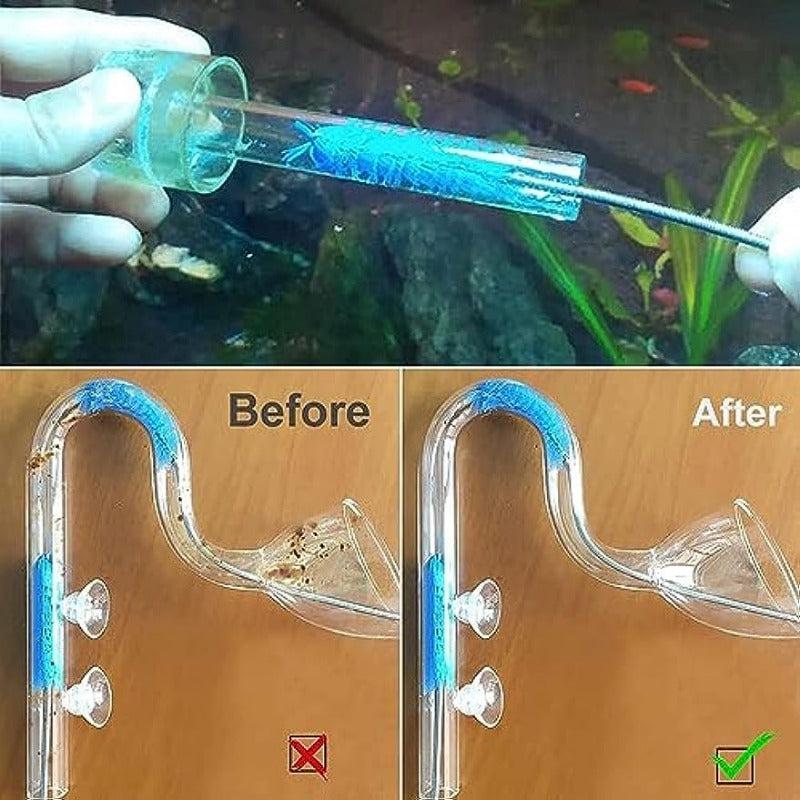 Aquarium Filter Brush Double Ended Bristles Hose Pipe Cleaner