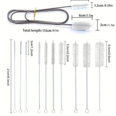 Aquarium Filter Brush Double Ended Bristles Hose Pipe Cleaner