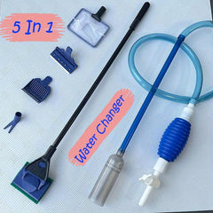 5-in-1 Aquarium Cleaning Kit & Water Changer