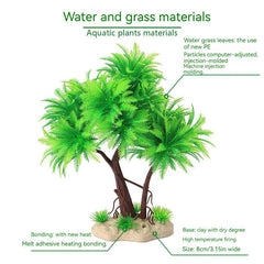 Artificial Aquarium Plants Green Water Ornaments Low Maintenance Aquarium Grass