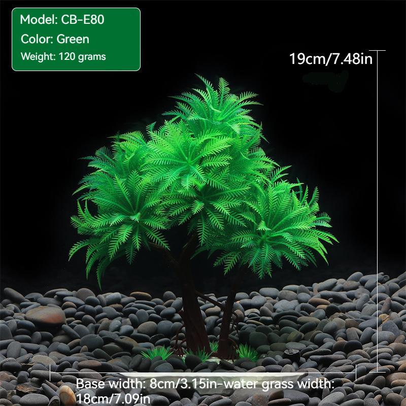 Artificial Aquarium Plants Green Water Ornaments Low Maintenance Aquarium Grass
