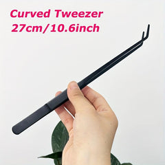 2PCS Stainless Steel Aquarium Tweezers Feeding Tong