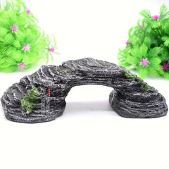 Turtle Basking Platform Fish Tank Decor Tortoise Resting Rock