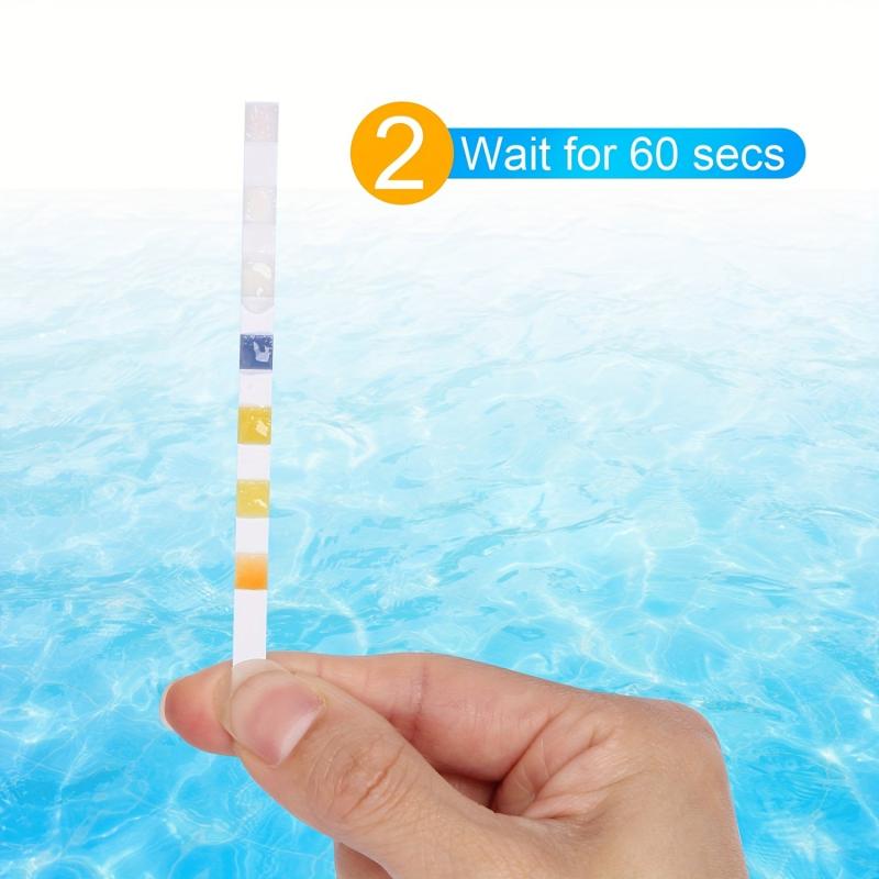 25pcs 7 in 1 Test Strips Freshwater/Saltwater pH Alkalinity Nitrite Nitrate