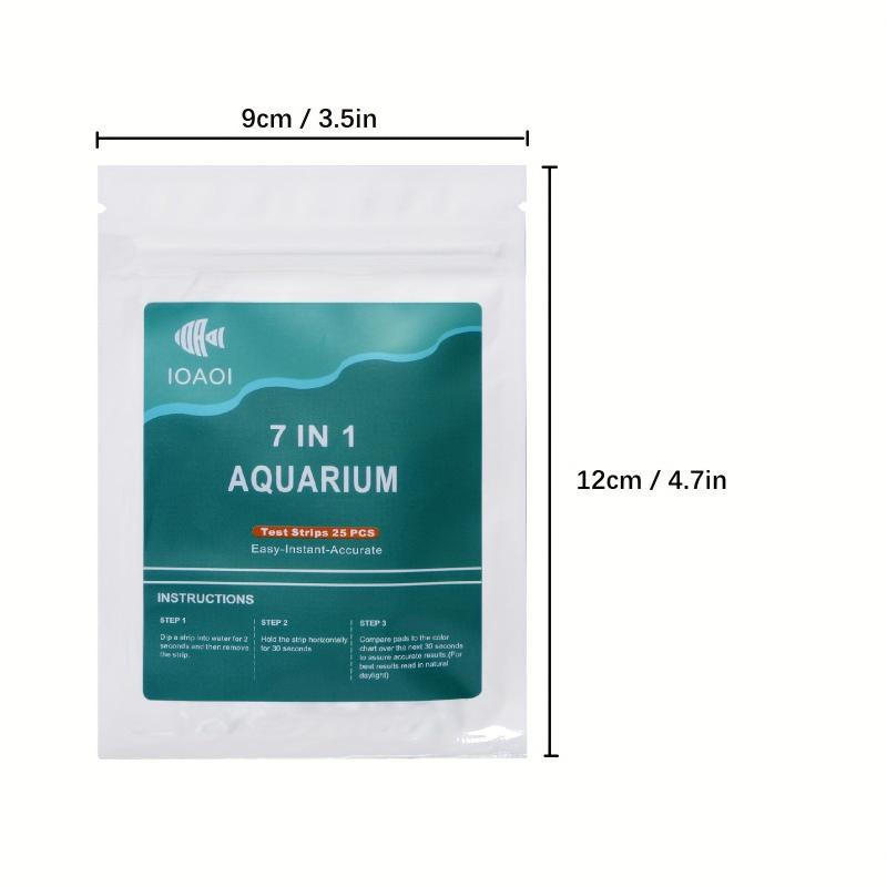 25pcs 7 in 1 Test Strips Freshwater/Saltwater pH Alkalinity Nitrite Nitrate