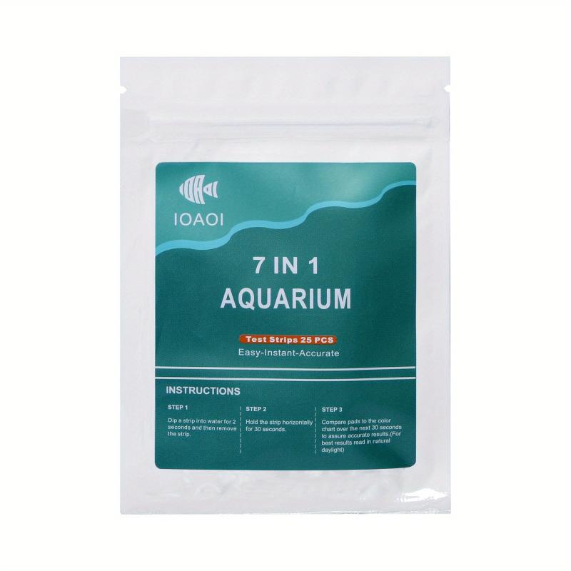 25pcs 7 in 1 Test Strips Freshwater/Saltwater pH Alkalinity Nitrite Nitrate