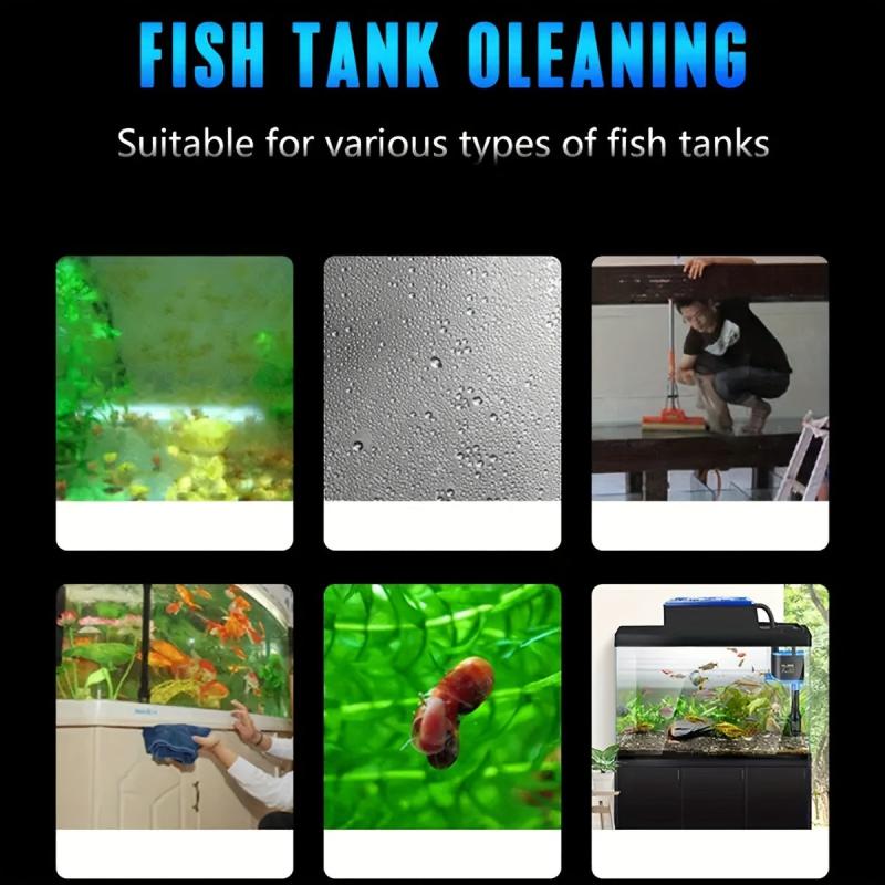 Fish Tank Magnetic Brush Algae Scraper Cleaner Aquarium Cleaning Brush