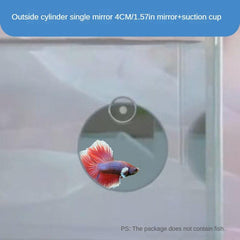 Betta Exercise Mirror Fish Tank Round Mirror For Betta Training