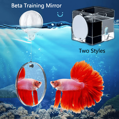 Betta Exercise Mirror Fish Tank Round Mirror For Betta Training
