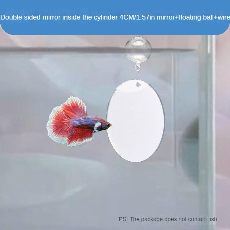 Betta Exercise Mirror Fish Tank Round Mirror For Betta Training