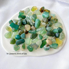 100g Natural Green Agate Stone Fish Tank Decoration Random Shape