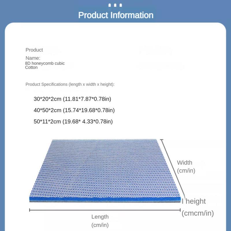 Washable Reusable Aquarium Filter Pads Thick Honeycomb Sponge