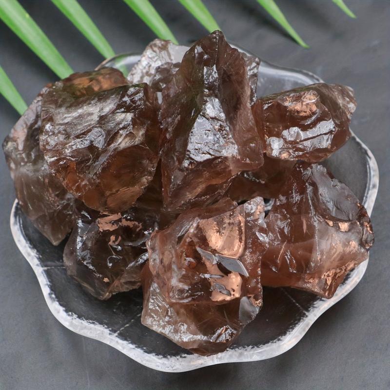 Natural Smoky Quartz Stones for Pet Aquariums, Bonsai & DIY Landscaping