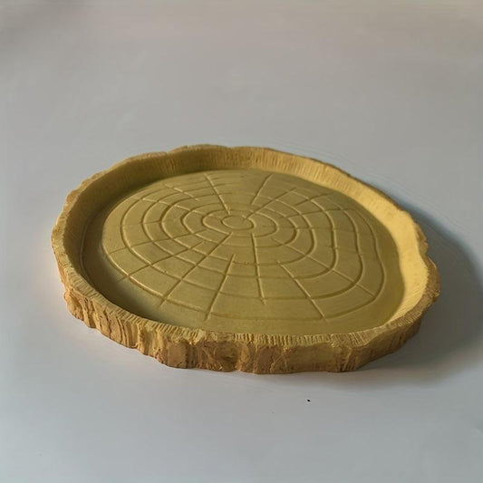 Bark Shaped Feeding Dish for Reptiles Water Basin Food Feeder
