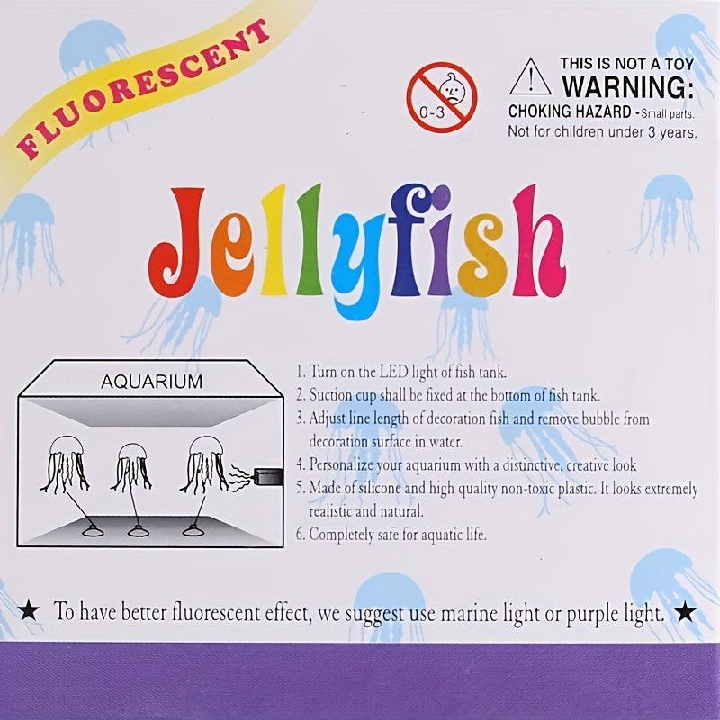 Glow in the Dark Aquarium Decoration Silicone Artificial Jellyfish