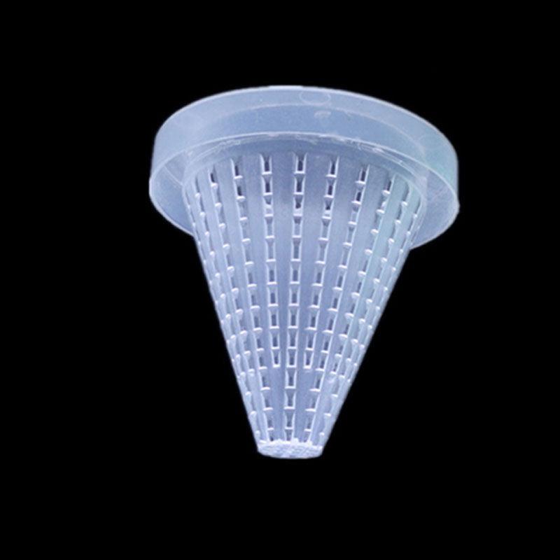 Plastic Cone Shape Aquarium Red Worm Fish Feeder