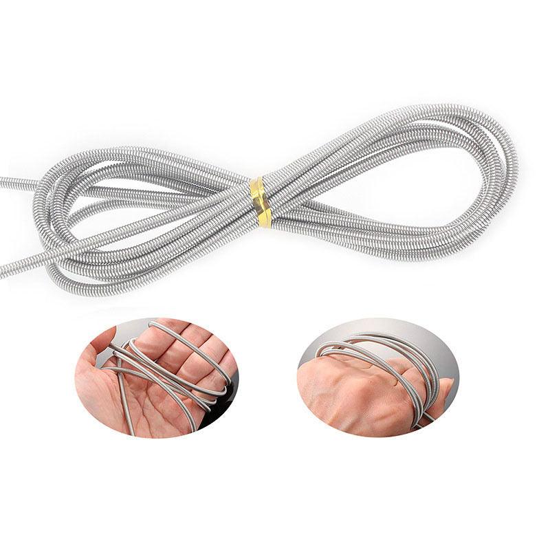 Aquarium Brush Stainless Steel Tube Cleaner Fish Tank Accessories