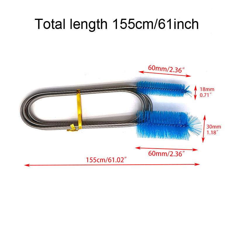 Aquarium Brush Stainless Steel Tube Cleaner Fish Tank Accessories