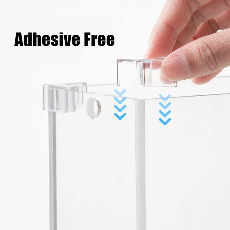 4pc Transparent Silicone Corner Protectors for Fish Tank Protection