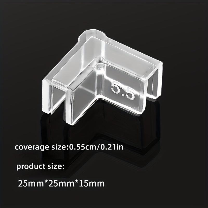 4pc Transparent Silicone Corner Protectors for Fish Tank Protection