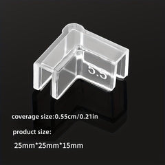 4pc Transparent Silicone Corner Protectors for Fish Tank Protection