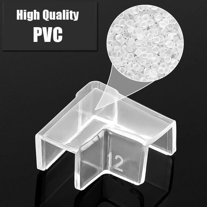 4pc Transparent Silicone Corner Protectors for Fish Tank Protection