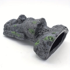 Aquarium Easter Island Statue Resin Pipe Fish Tank Decor Small Landscape