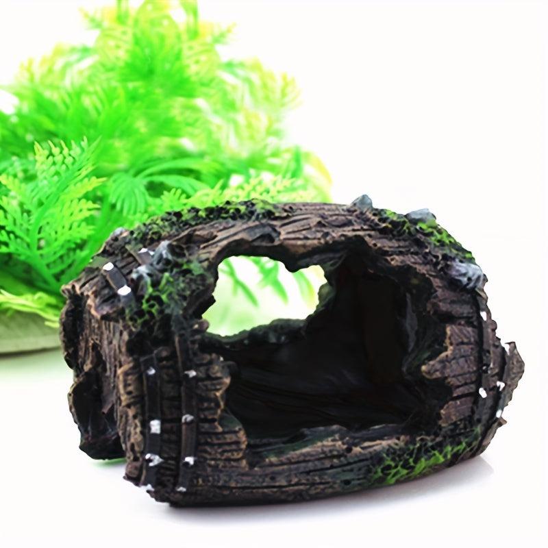 Wine Barrel Fish Hideaway Cave Aquarium Decor Resin Crafts